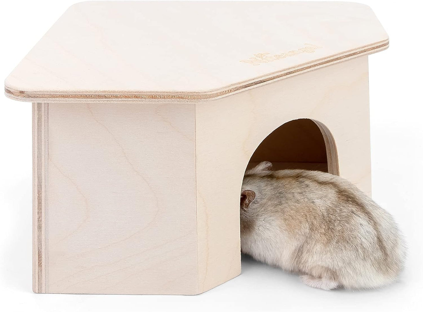 Niteangel Birch Chamber-Maze Hamster Hideout - Small Pets Woodland House Habitats Decor for Hamster Mice Gerbils Mouse