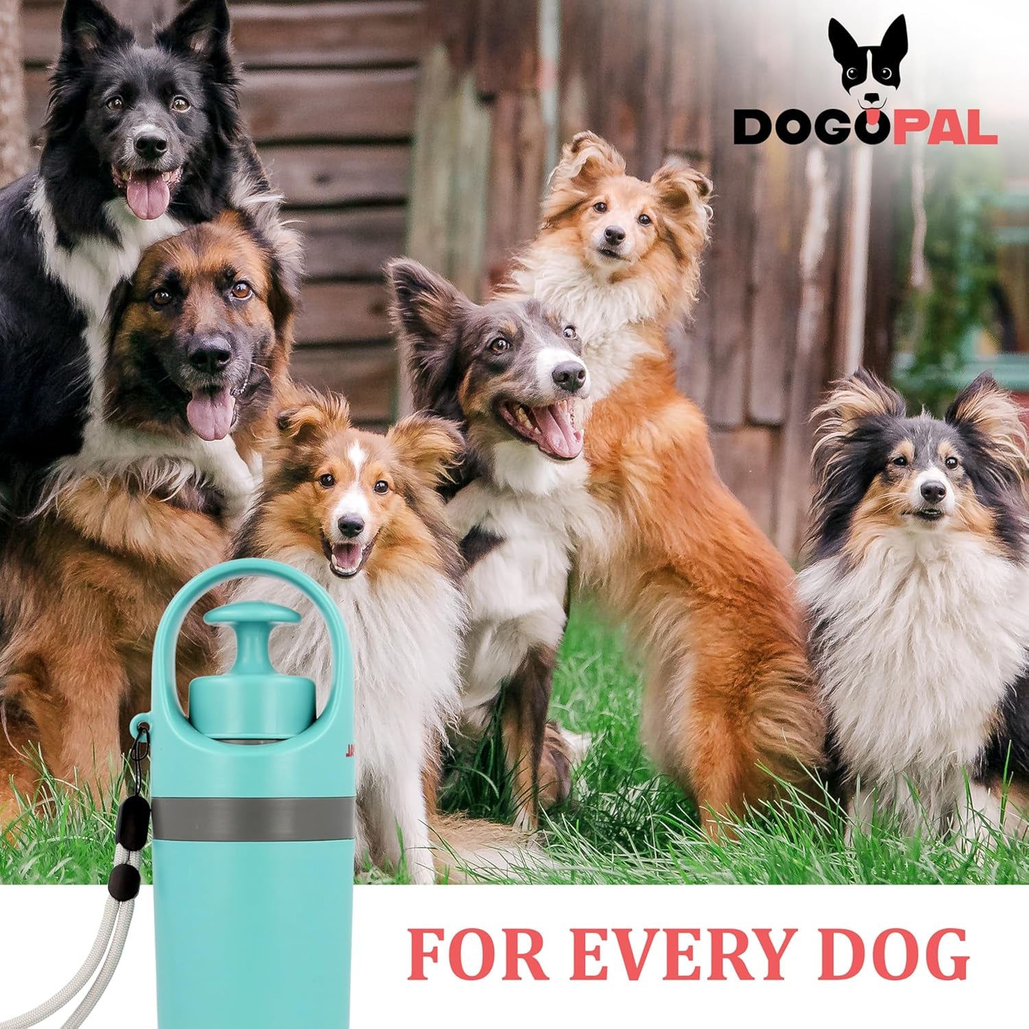 DOGOPAL 360 Portable Pooper Scooper with Bag Attachment & Dispenser – Lightweight Claw Poop Picker – Ideal for Small & Large Dogs – No-Touch, Hands-Free Waste Removal 2.0