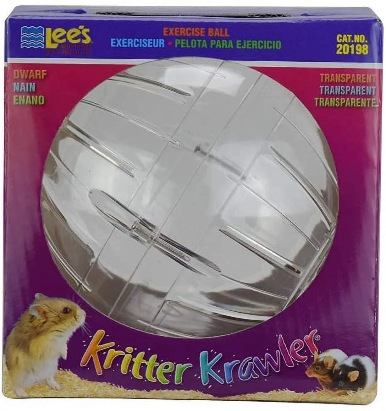 Lees Kritter Krawler Exercise Ball Clear